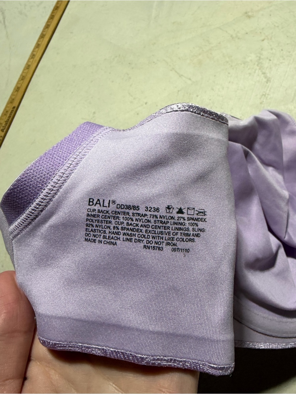 BALI NWT Lilac ComfortU Underwire Bra 38DD - Picture 7 of 9